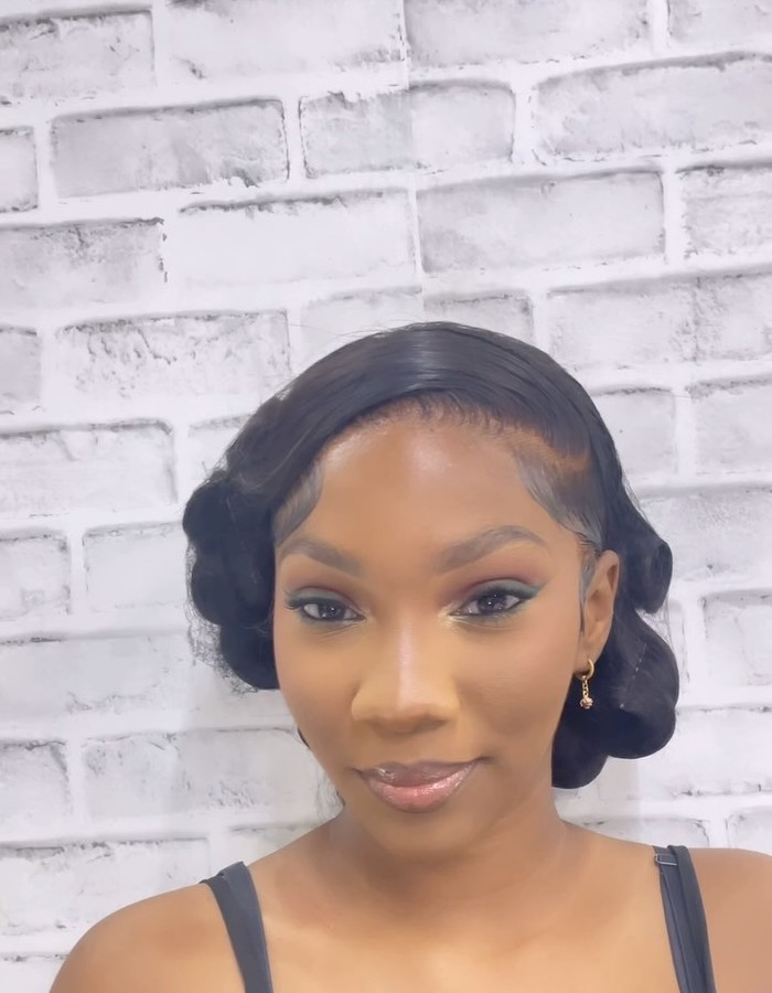 White bridal lace look